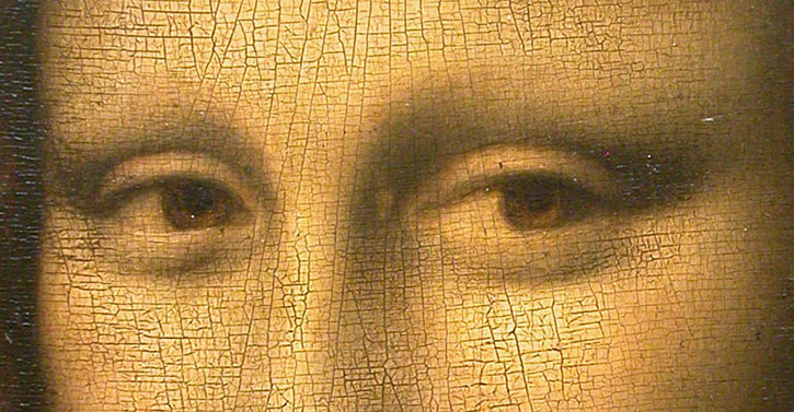 Craquelure on the 'Mona Lisa'