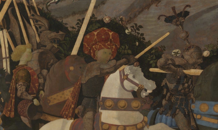 Detail from 'Niccolò Mauruzi da Tolentino at the Battle of San Romano'