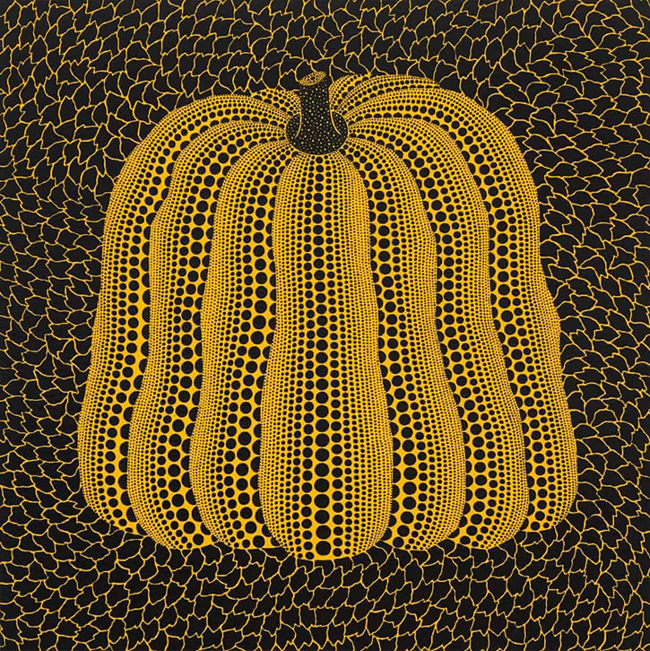 2018, acrylic on canvas by Yayoi Kusama (b.1929)