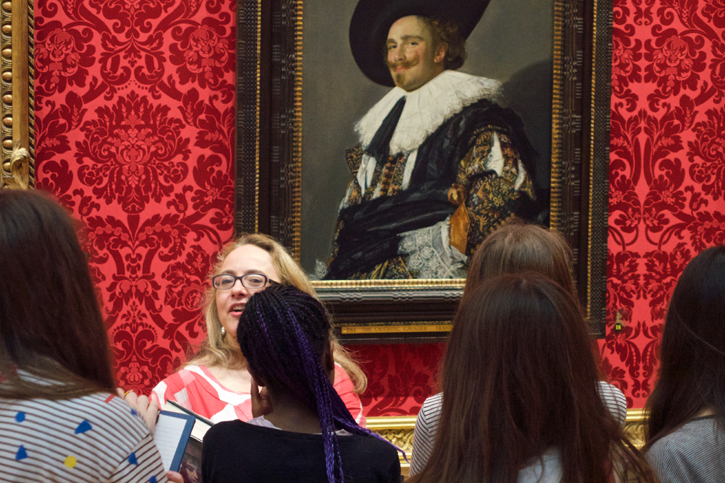 A session in front of Frans Hals' 'The Laughing Cavalier' in the Wallace Collection