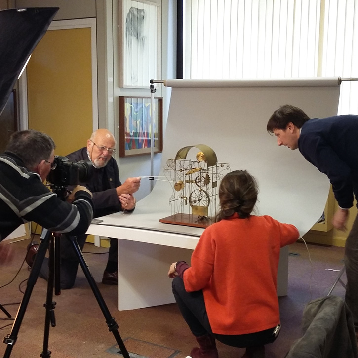 Photographing a kinetic sculpture by Barry Orr (1930–2000)