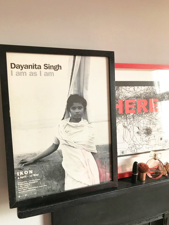 Dayantia Singh exhibition poster, and my make up!