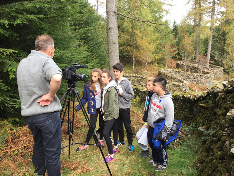 Culture Street working with young people from Cumbria to make a pilot sculpture film during our development phase