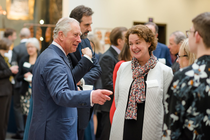 HRH The Prince of Wales meets Art History for Everyone teachers and students at The National Gallery