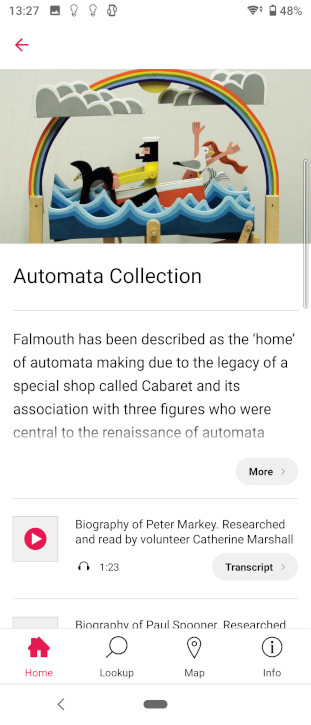 The Falmouth Art Gallery guide on the Bloomberg Connects app