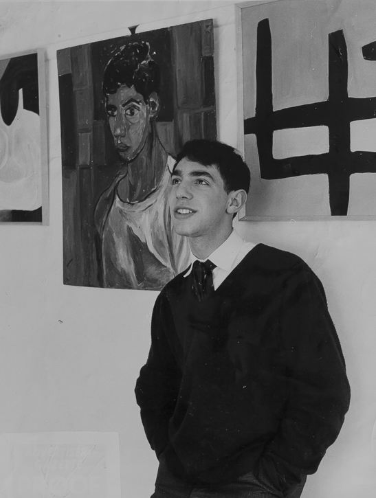 'From the Watford Advertiser 1960, with my self portrait painted 1959'