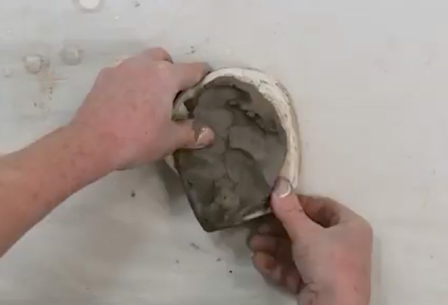 Press clay into your mould