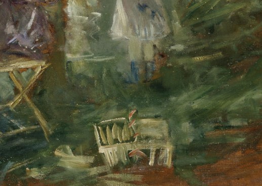 Detail of 'A Woman and Child in a Garden'