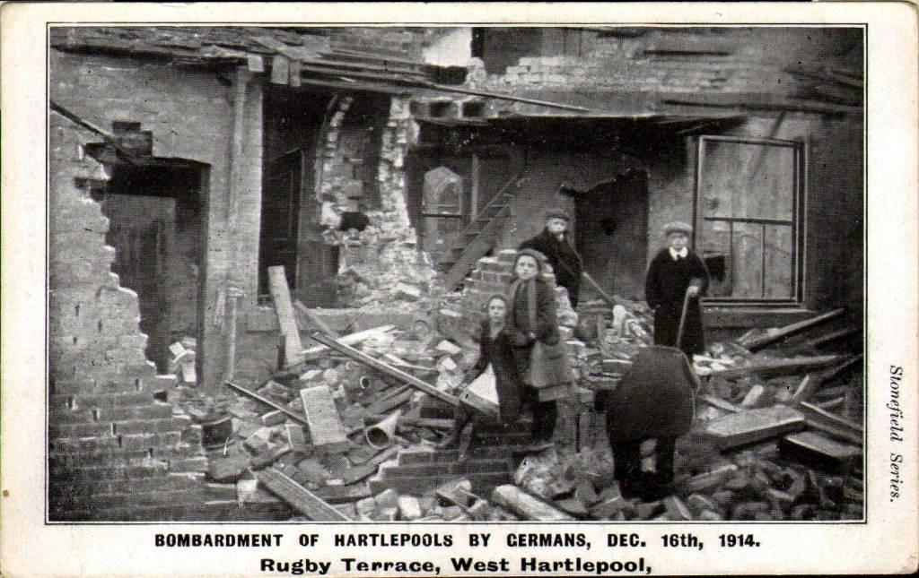 Bombardment of Hartlepools, 16 December 1915, Rugby Terrace, West Hartlepool