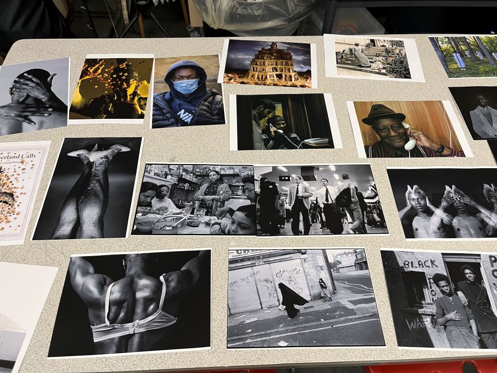 Printouts of photographs from Autograph's collection