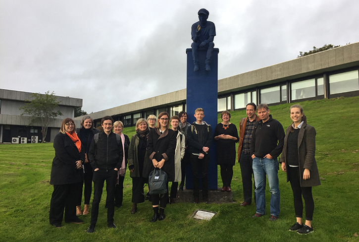 Art UK Sculpture project staff at the University of Stirling