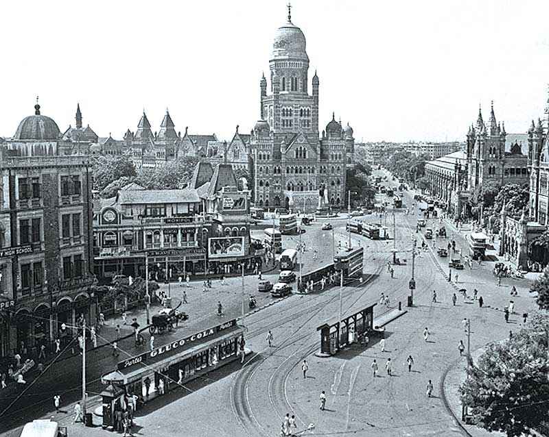 Victoria Terminus in Bombay in 1950 (now the Chhatrapati Shivaji Terminus, Mumbai)