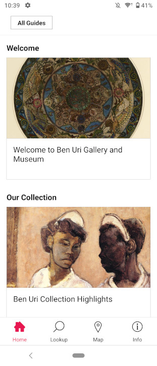The Falmouth Art Gallery guide on the Bloomberg Connects app