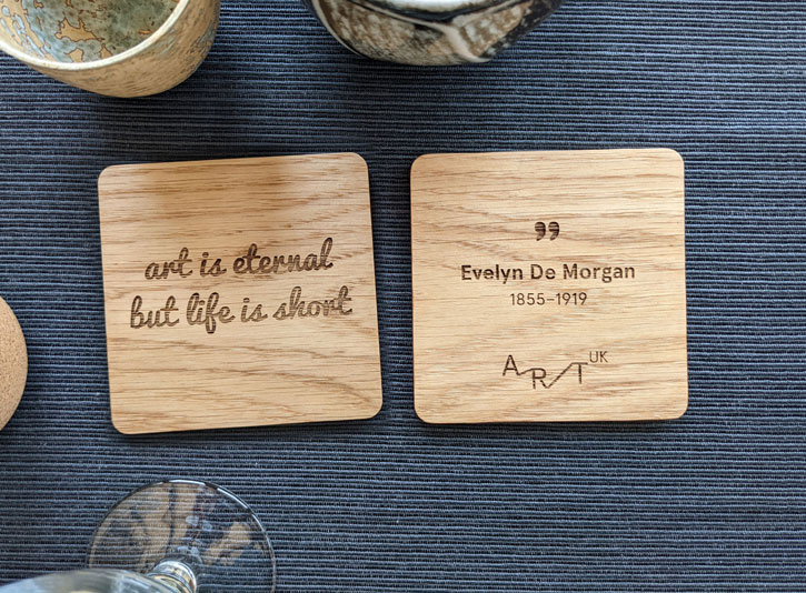 A pair of coasters