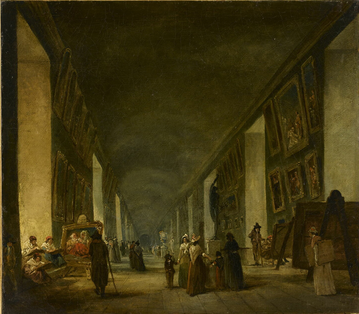 La Grande Galerie du Louvre, entre 1794 et 1796
