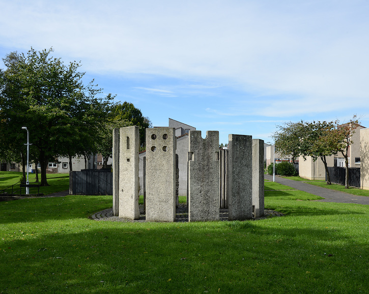 1970, outdoor sculpture in Glenrothes by David Harding (b.1937)