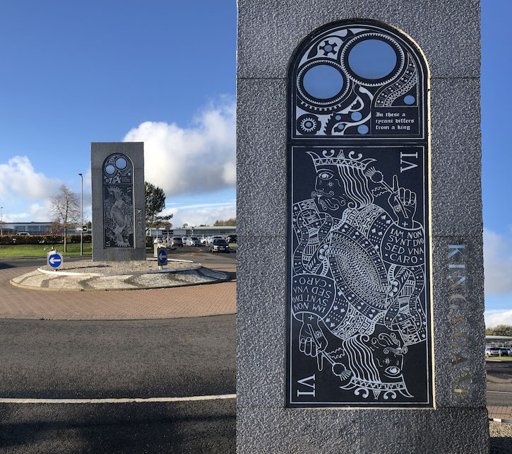 c.1994, outdoor sculpture in East Kilbride by J. Keith Donnelly