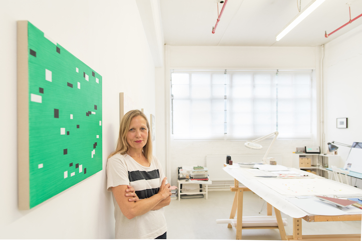 Alison Turnbull in her studio