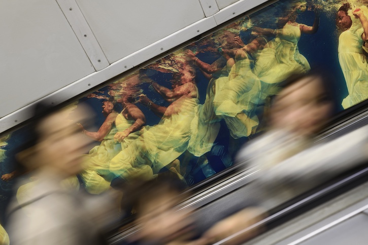 Installation view, 'Phoebe Boswell: we move through scales of blue', London, 2026