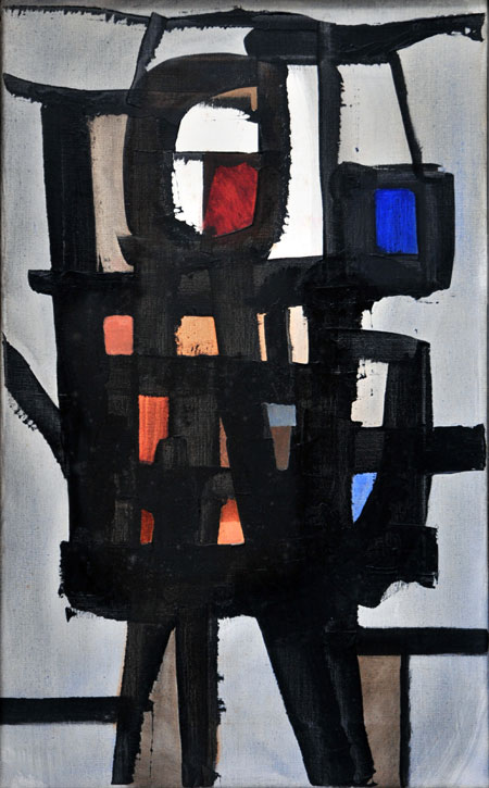 1964, mixed media on canvas by Pericle Luigi Giovannetti (1916–2001)