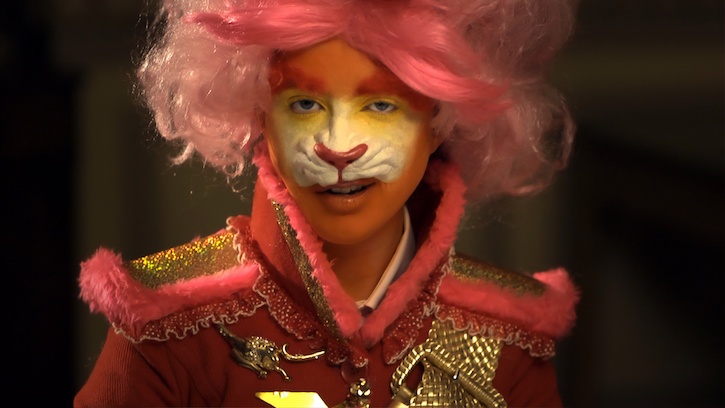 2012, digital video still by Rachel Maclean (b.1987). Commissioned by Edinburgh Printmakers for Year of Creative Scotland