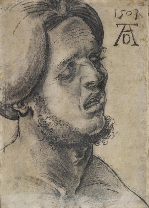 Head of a suffering man