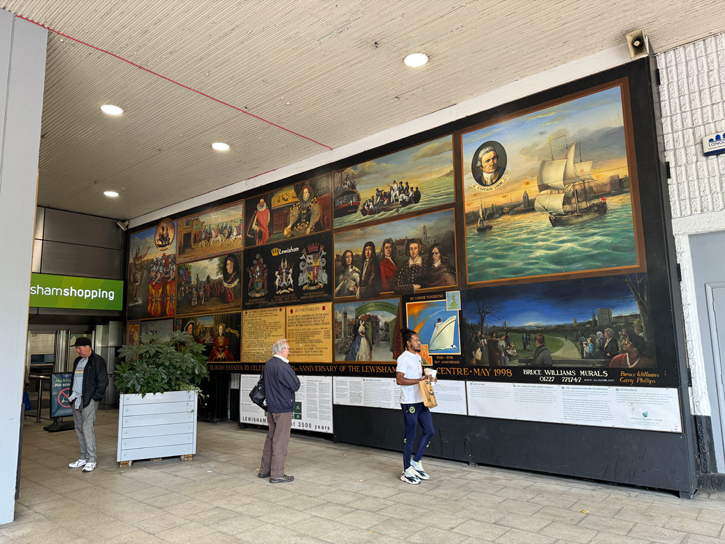 Bruce's Mural at Lewisham Shopping Centre