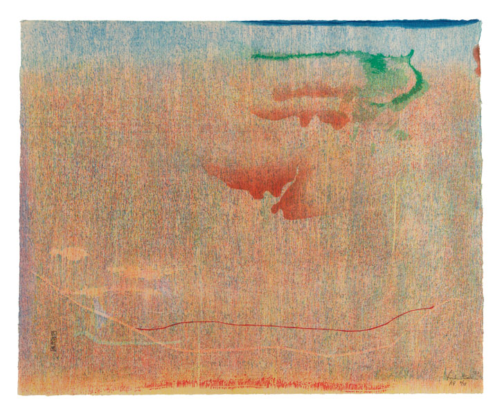 1983, colour woodcut on paper by Helen Frankenthaler (1928–2011)