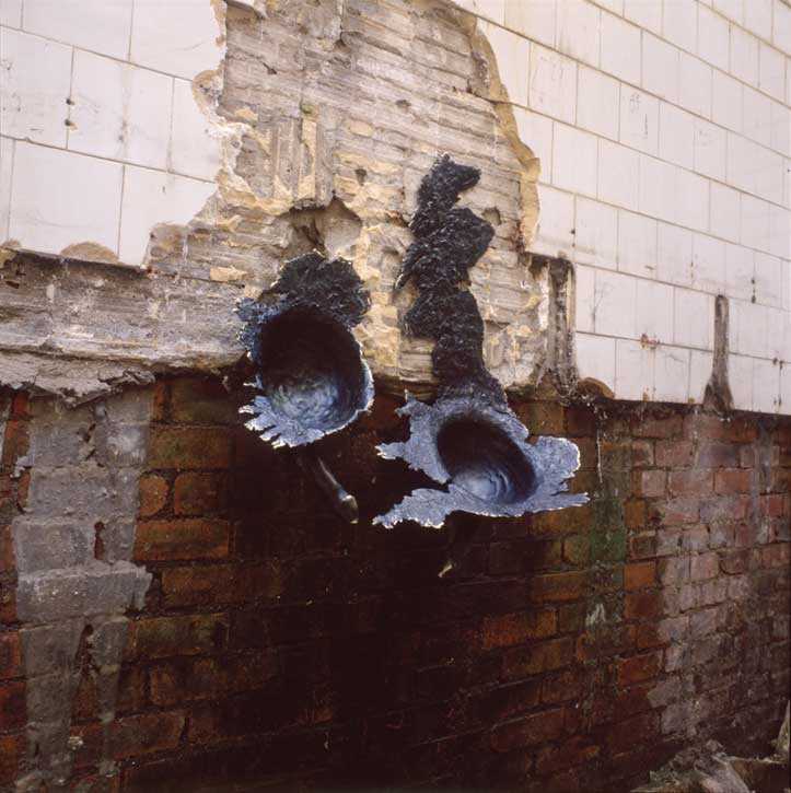 'Attendant' installed in underground toilet, Spitalfields, London