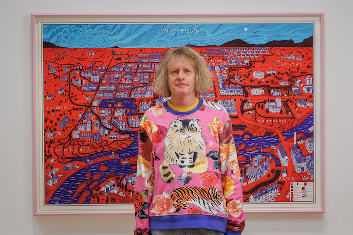 Sir Grayson Perry with 'Our Town'