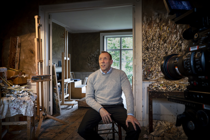 Interviewing David Dawson in Lucian Freud's studio