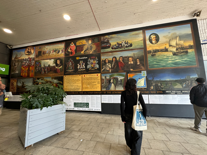 1998, painted mural by Bruce Williams (b.1964)