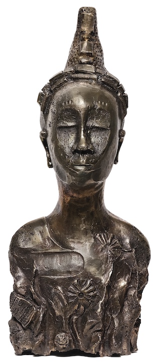 2024, bronze sculpture by Osaru Obaseki