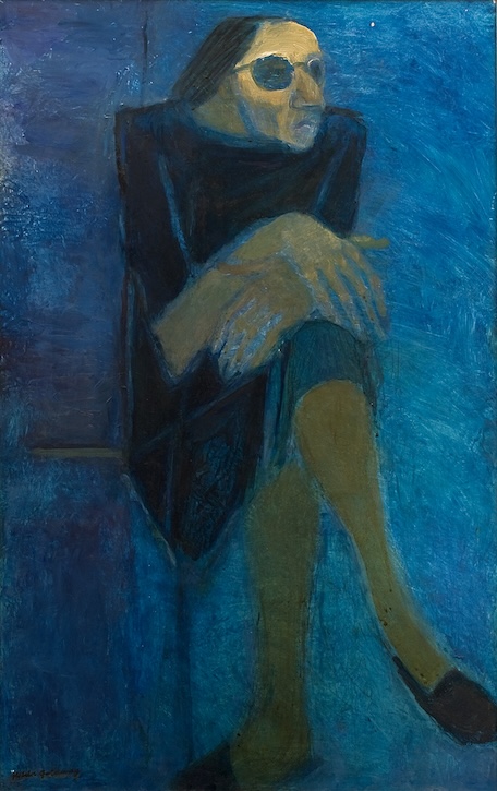 Woman in Blue