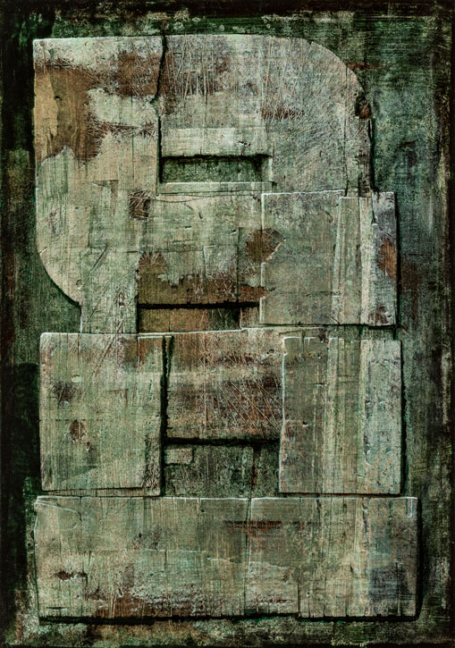 1978, mixed media on masonite by Pericle Luigi Giovannetti (1916–2001)