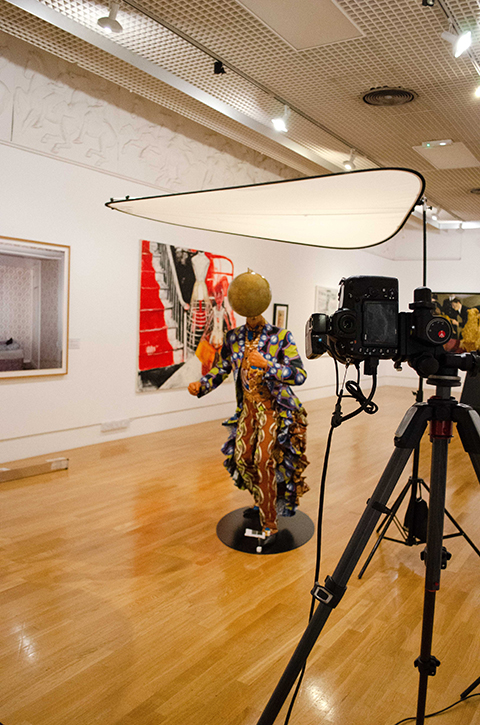 Photography at Wolverhampton Art Gallery, during a student shadowing day