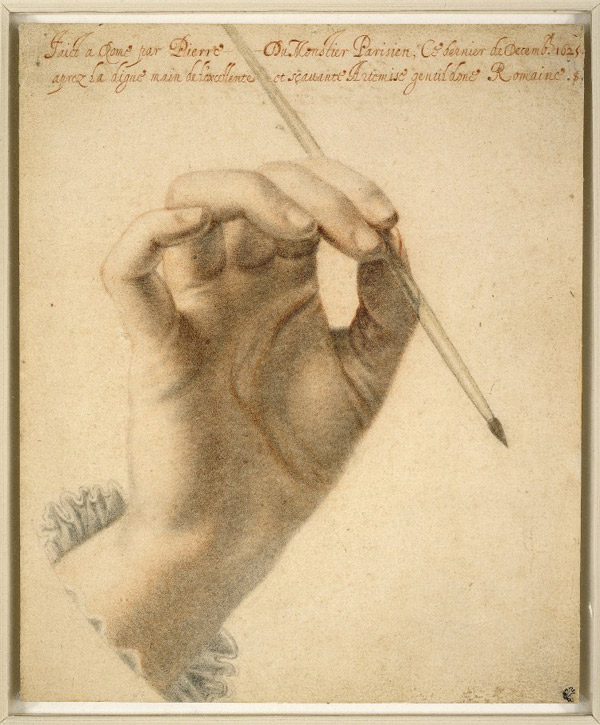 Right Hand of Artemisia Gentileschi Holding a Brush