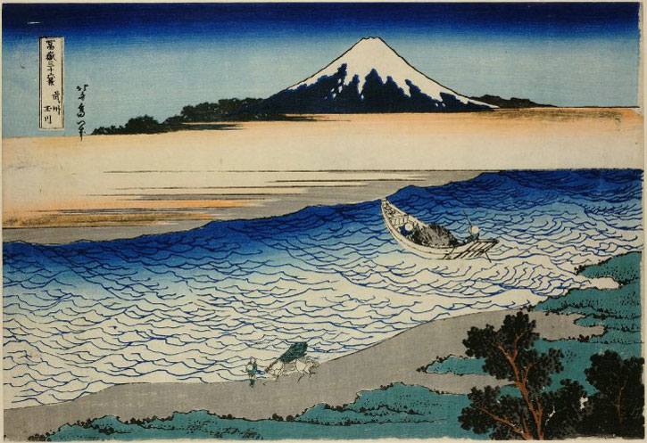 From the series 'Thirty-Six Views of Mt Fuji', c.1830, colour woodblock print by Katsushika Hokusai (1760–1849)