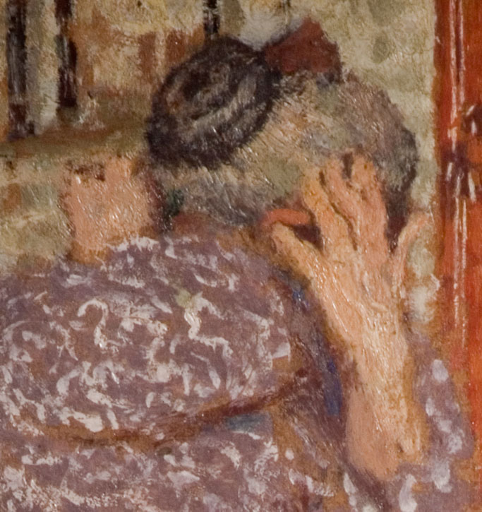 Madame Vuillard Arranging Her Hair (detail of hands)