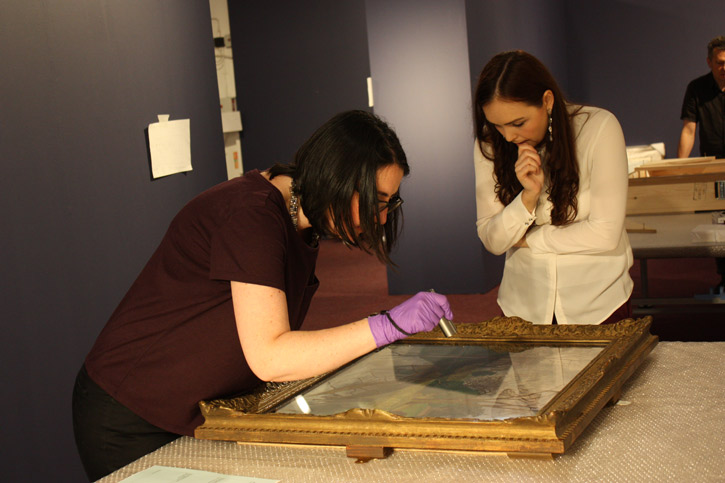 Beth Jowett, Freelance Fine Art Conservator, and Rebecca Comber, Registrar, Royal Academy of Arts