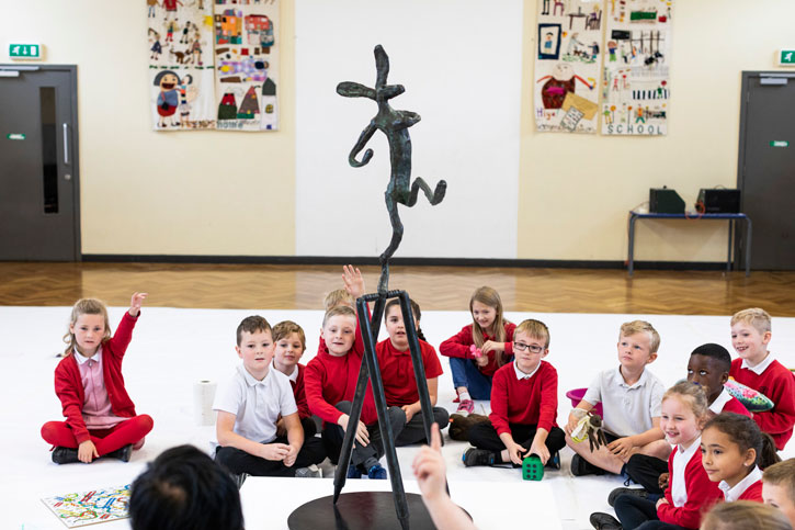 1989 by Barry Flanagan, at Blackgates Primary School (Leeds) as part of a project with Leeds Art Gallery, Yorkshire Sculpture International 2019