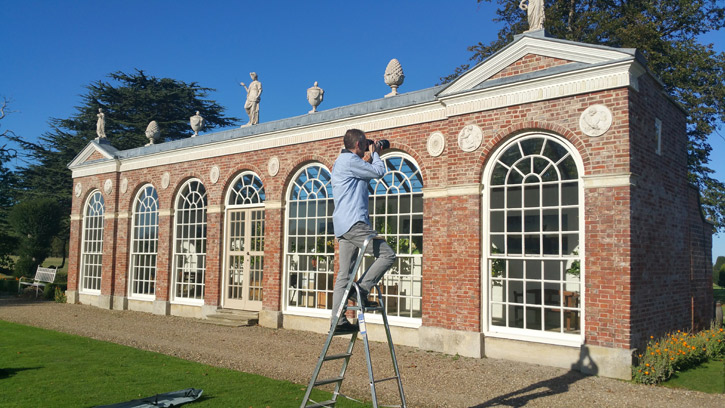 Photographer Paul Thompson at Burton Constable Hall