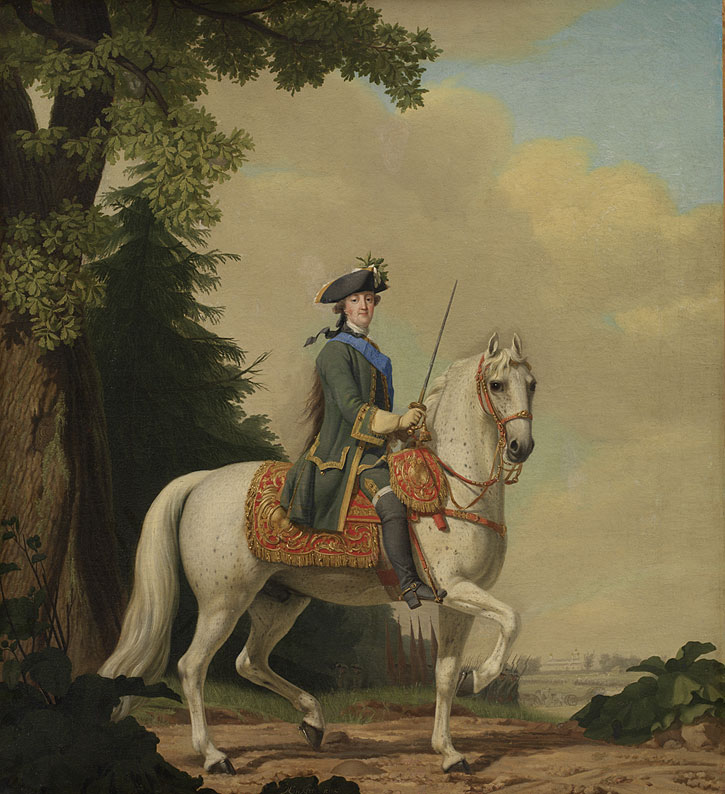 Catherine II of Russia in Life Guard Uniform on the Horse 'Brillante'