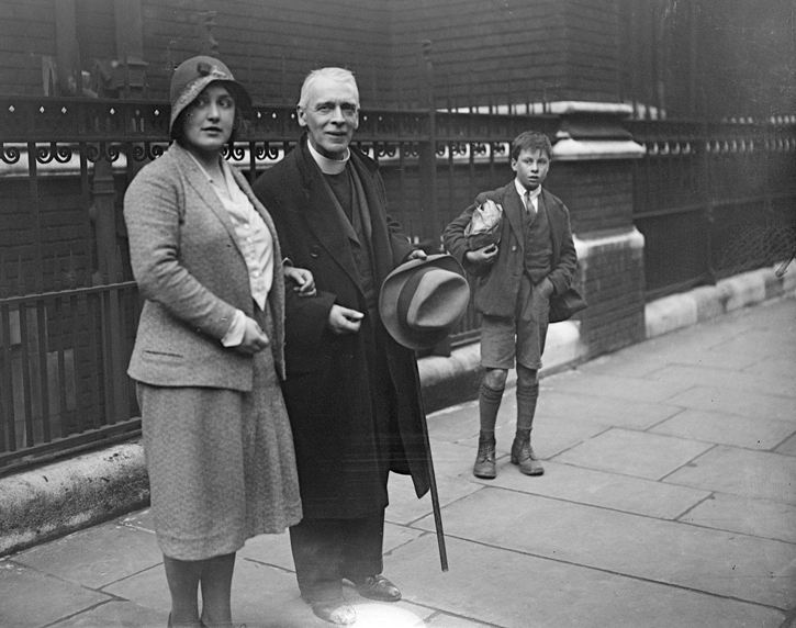 The Rev Harold Francis Davidson and his daughter Miss Paddy Davidson