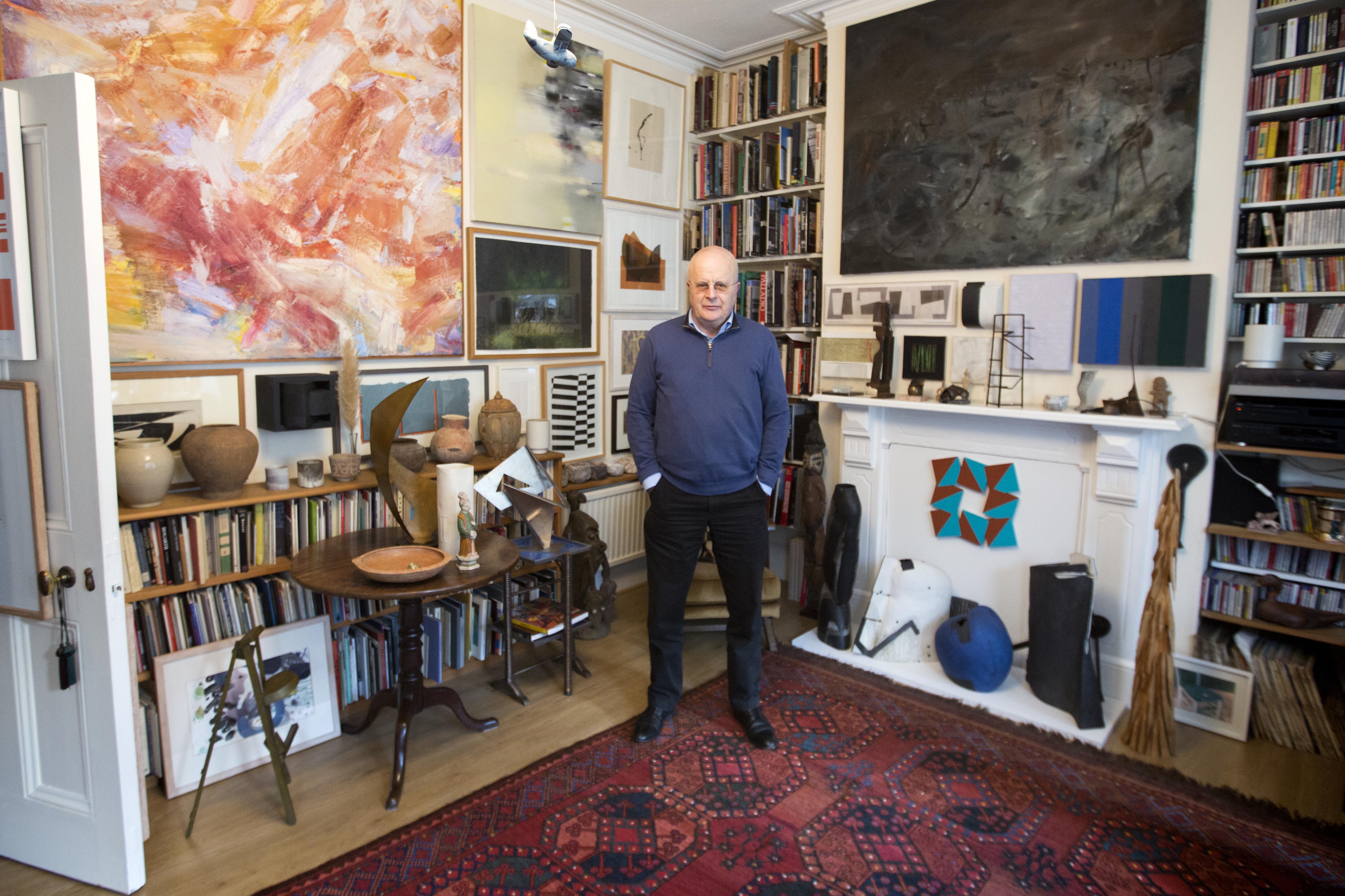 Tim Sayer in his London home