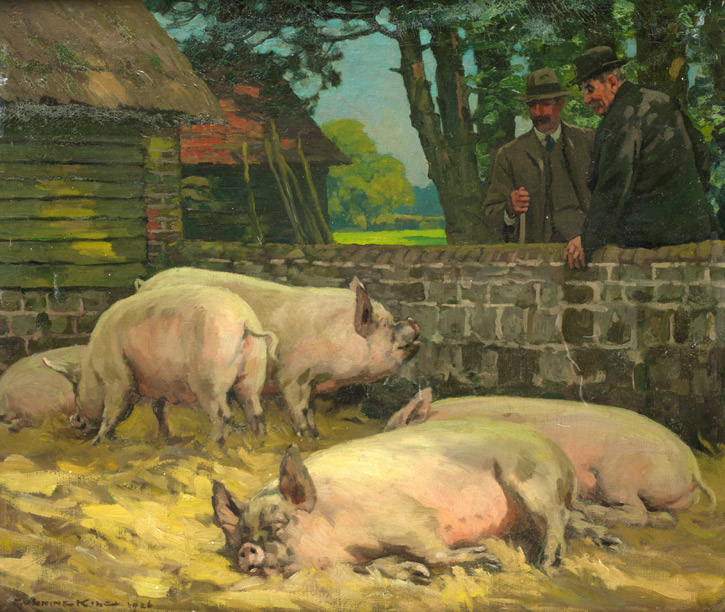 1926, oil on canvas by Gunning King (1859–1940)