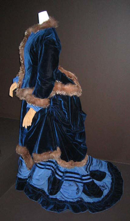 c.1874, silk & fur, French