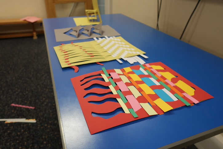 Examples of paper weaving