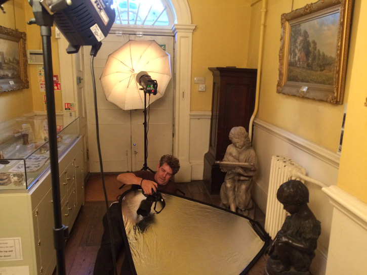 Photographer Justin Piperger at Bruce Castle Museum