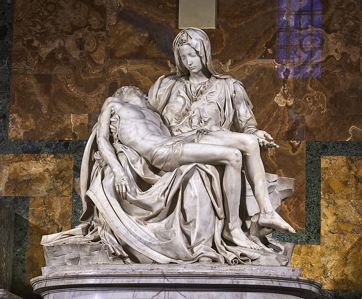 Michelangelo's 'Pietà' in St Peter's Basilica, Vatican City, Rome